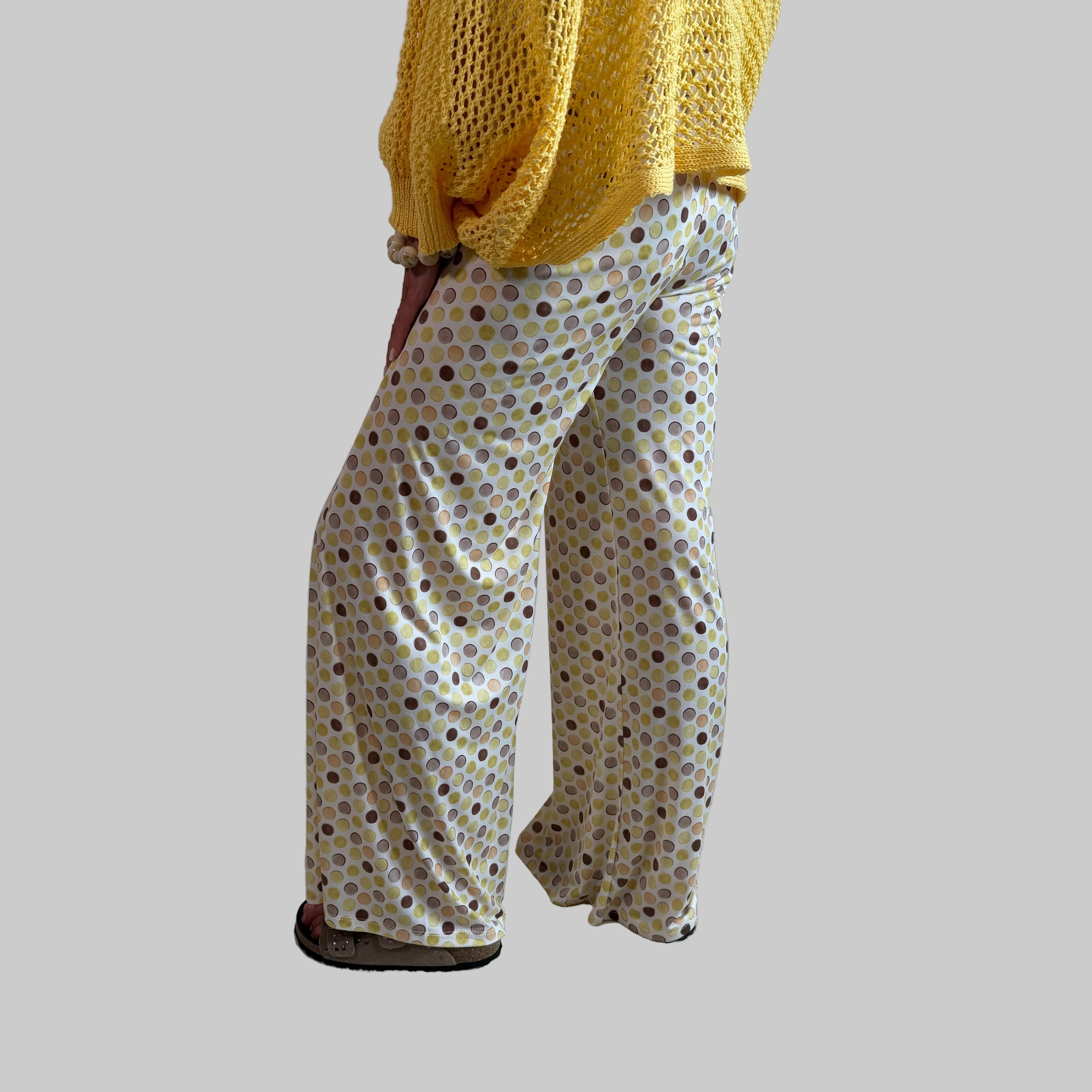 Butterstoff Sommerhose Polka Dots - Farbauswahl