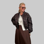 Leo Stepp-Blouson Streifen