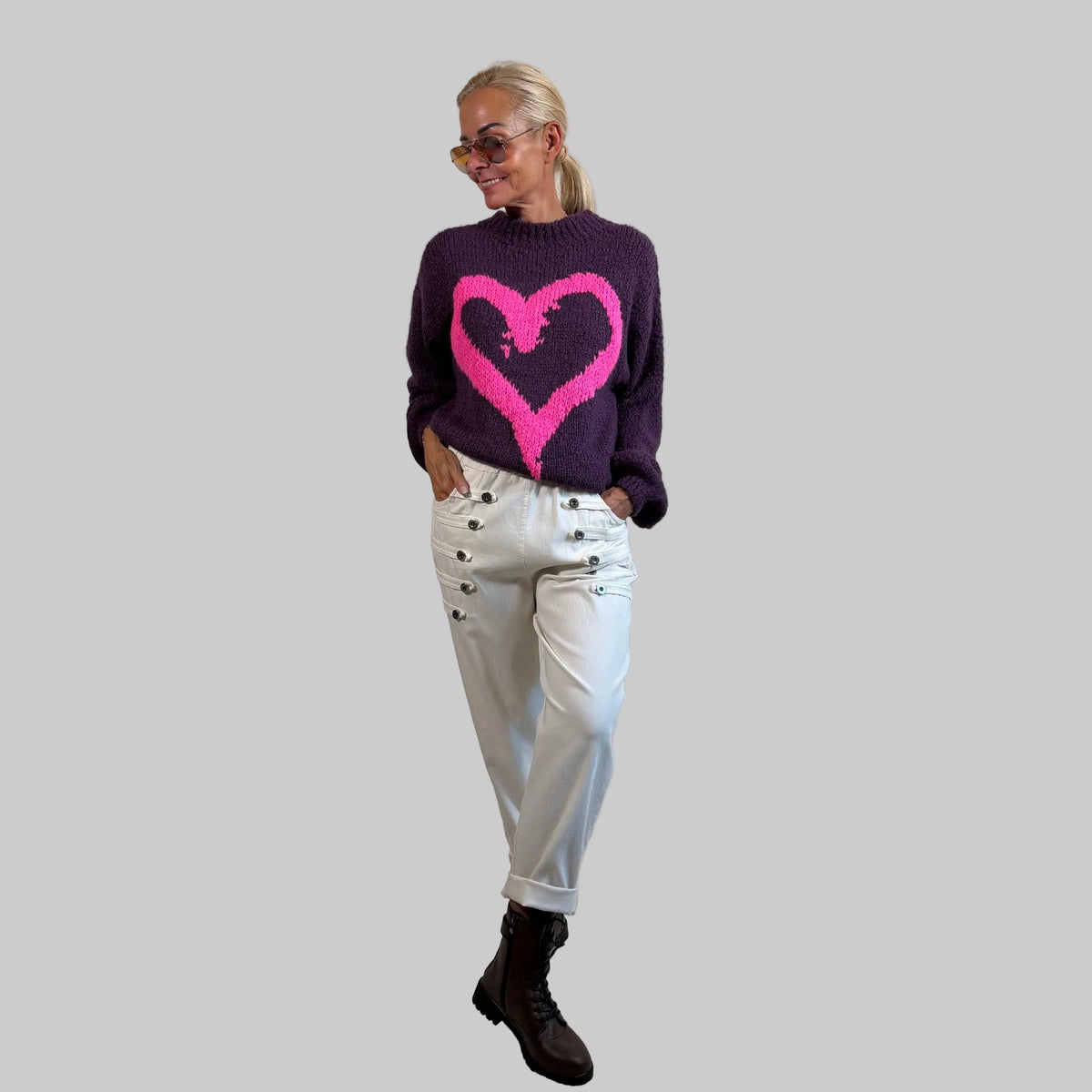 Strickpullover Herz - Farbauswahl