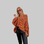 Grobstrickpullover Multicolor