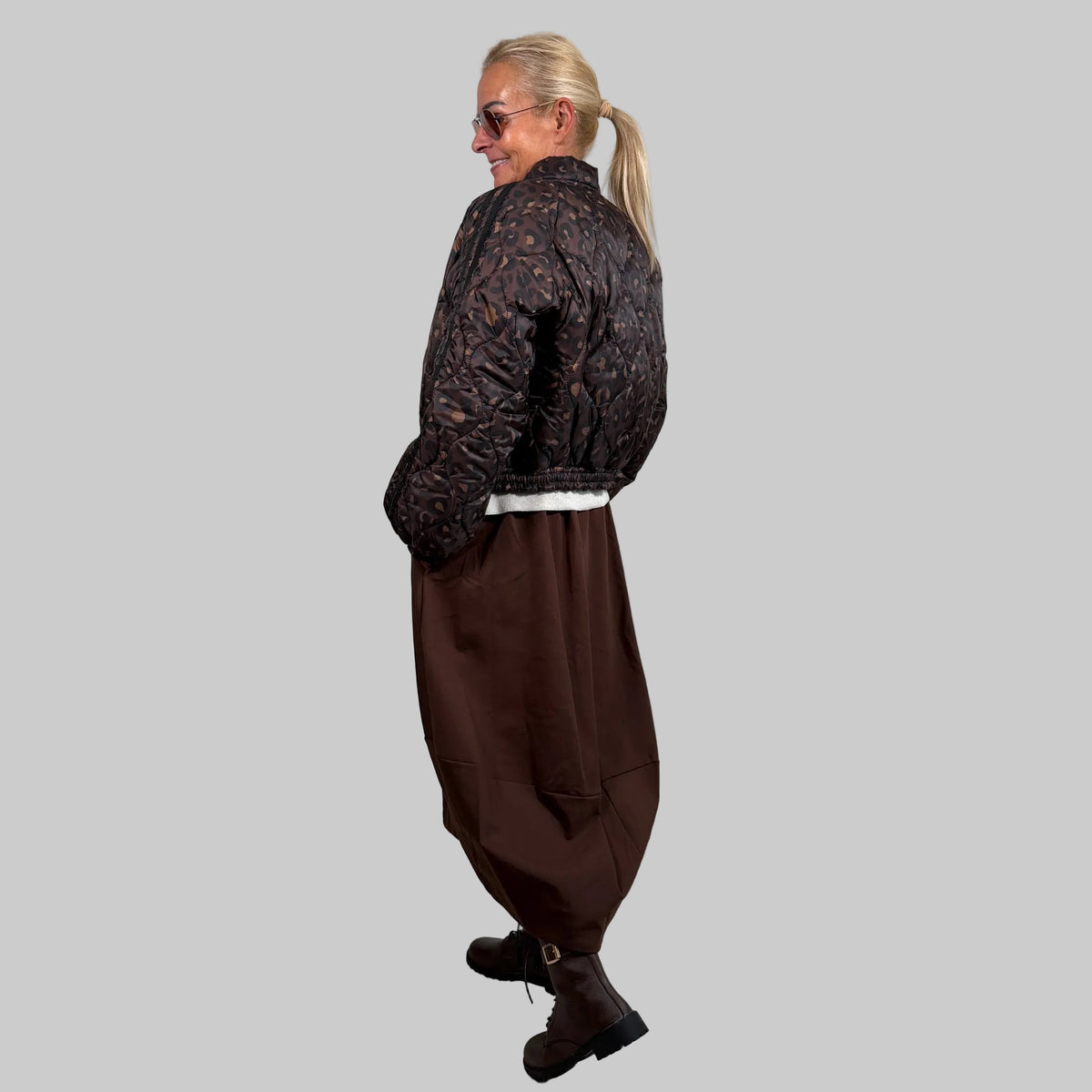 Leo Stepp-Blouson Streifen