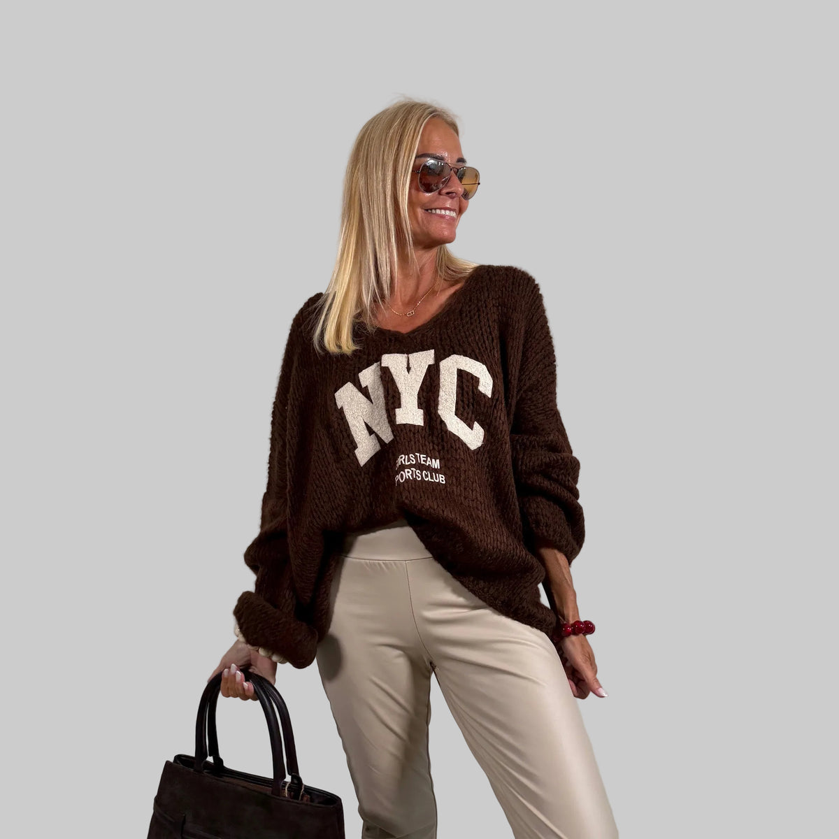 Grobstrickpullover "NYC" - Farbauswahl