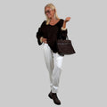 Grobstrickpullover Goldrand - Farbauswahl