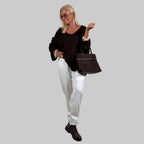 Grobstrickpullover Goldrand - Farbauswahl