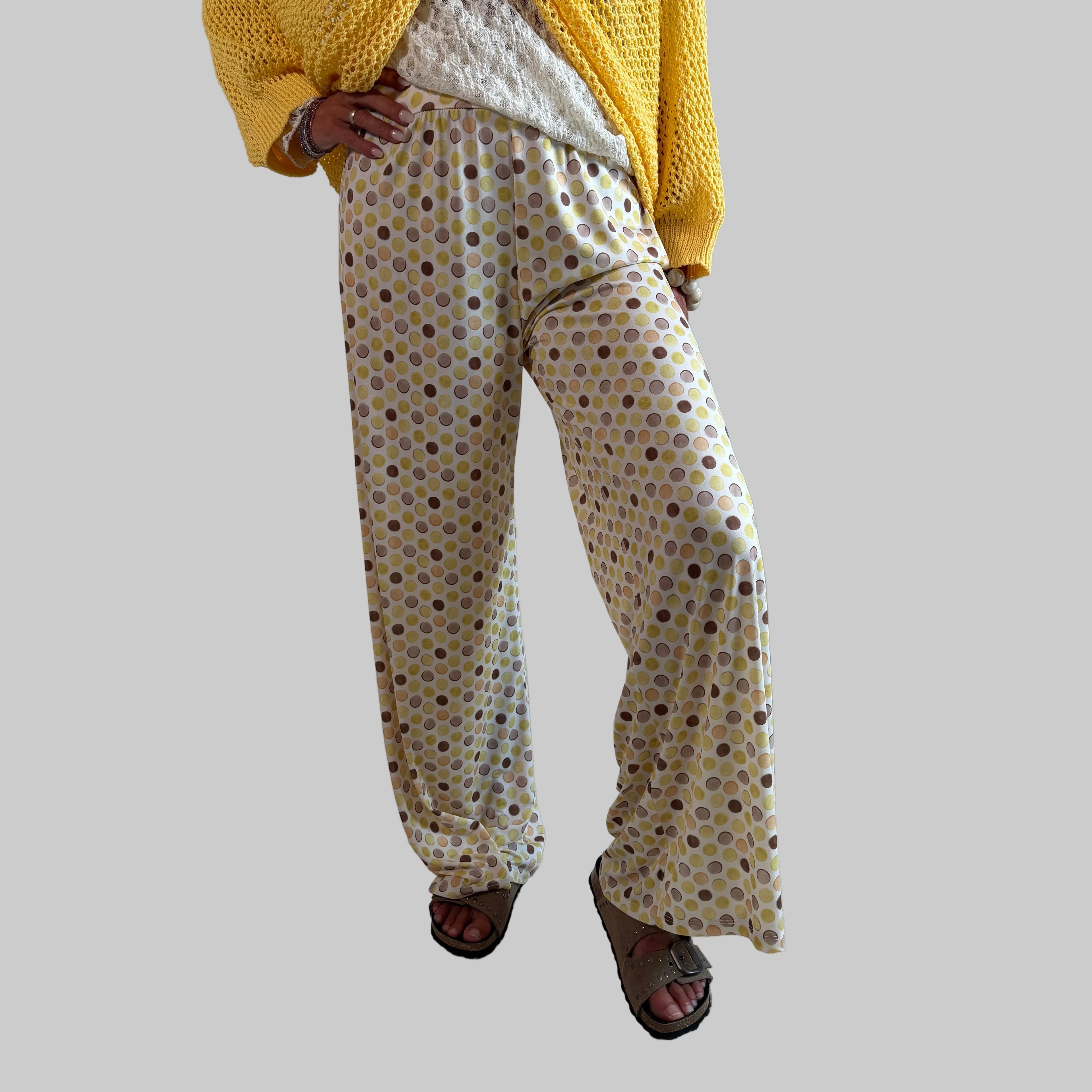 Butterstoff Sommerhose Polka Dots - Farbauswahl