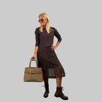 Feinstrick Tüllkleid Set - Farbauswahl