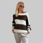 Strickpullover Streifen - Farbauswahl