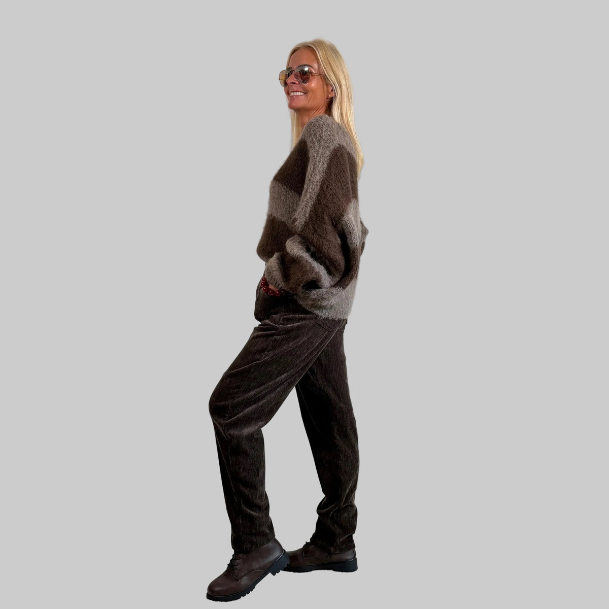 Strickpullover Streifen - Farbauswahl