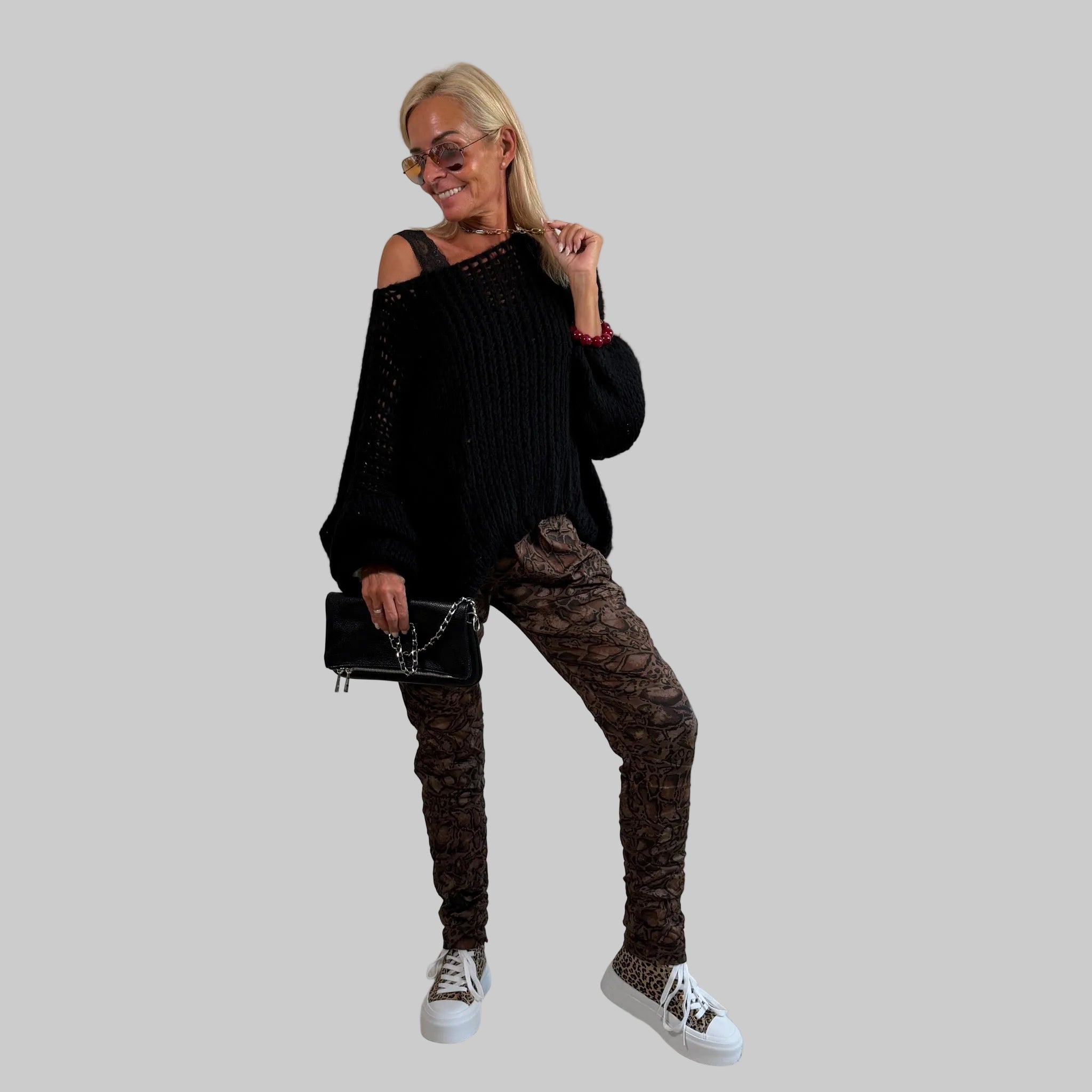 Grobstrickpullover Oversize