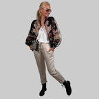 Blouson Fantasiemuster Streifen - Farbauswahl
