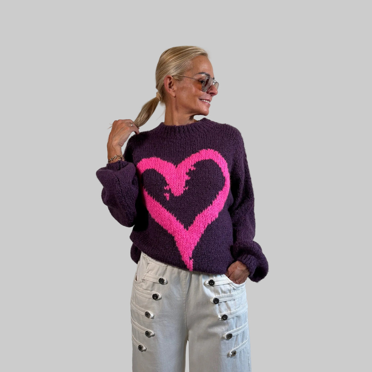 Strickpullover Herz - Farbauswahl