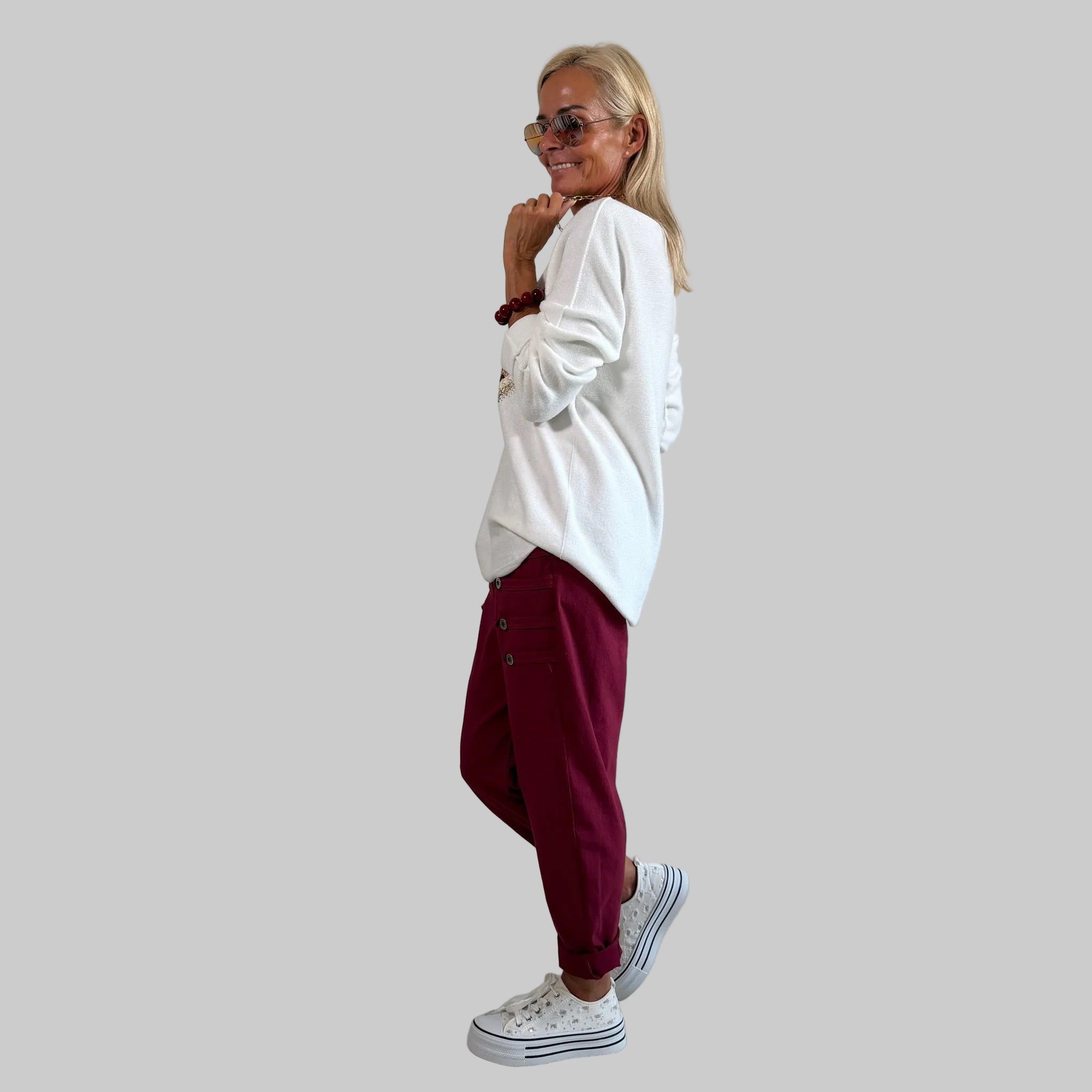Feinstrickpullover Herz - Farbauswahl