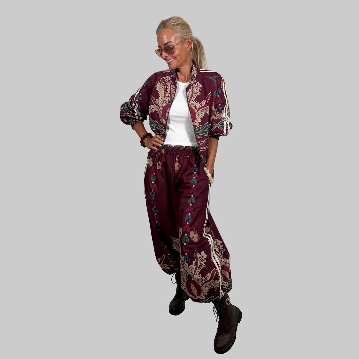 Blouson Fantasiemuster Streifen - Farbauswahl