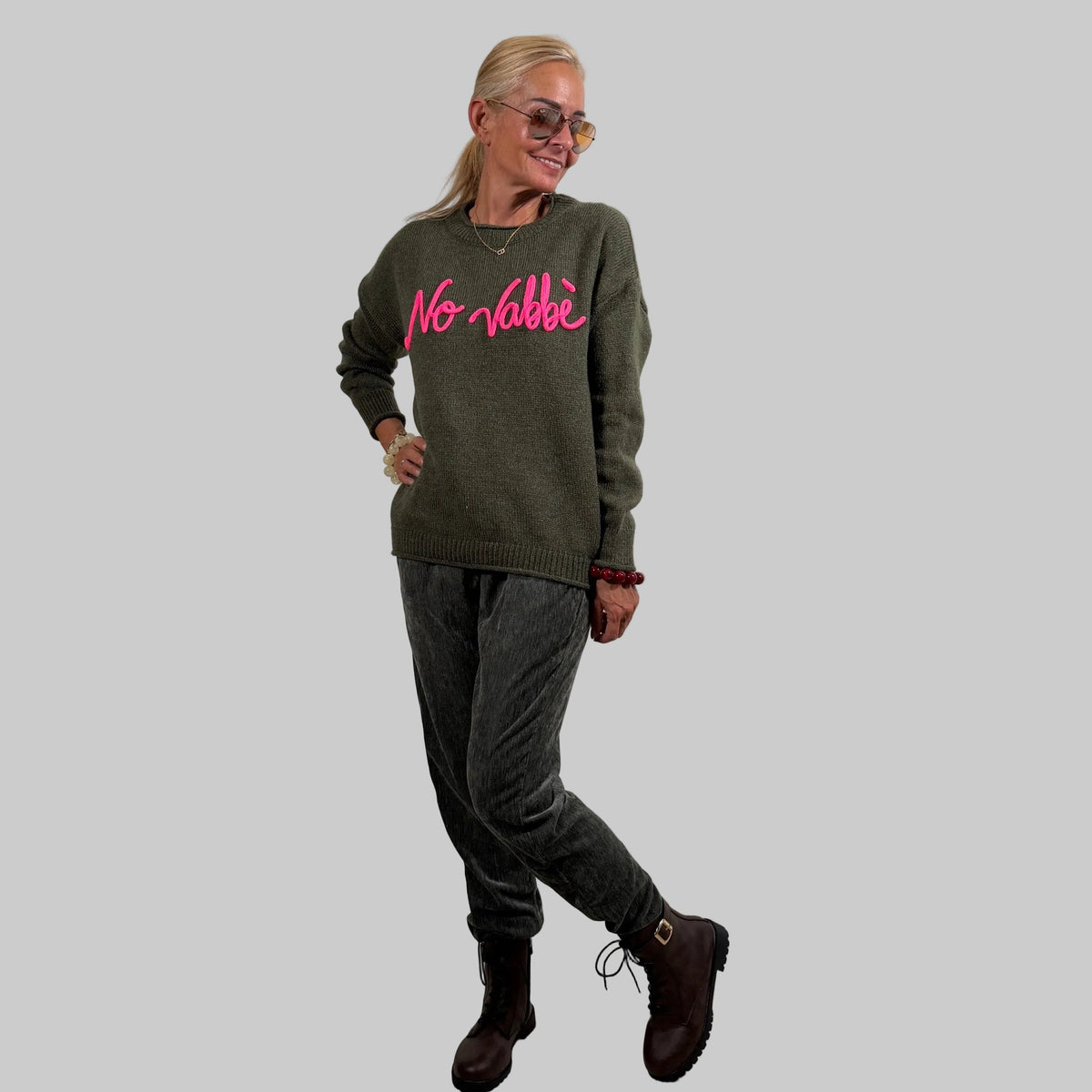 Strickpullover "No vabbè" - Farbauswahl