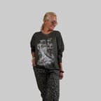 Butterstoff Langarmshirt "You get life on" - Farbauswahl