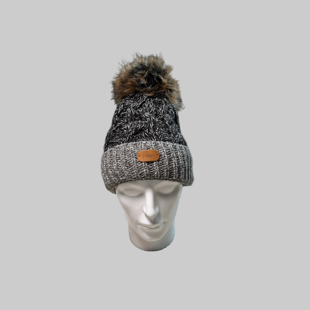 Strickhaube Bommel