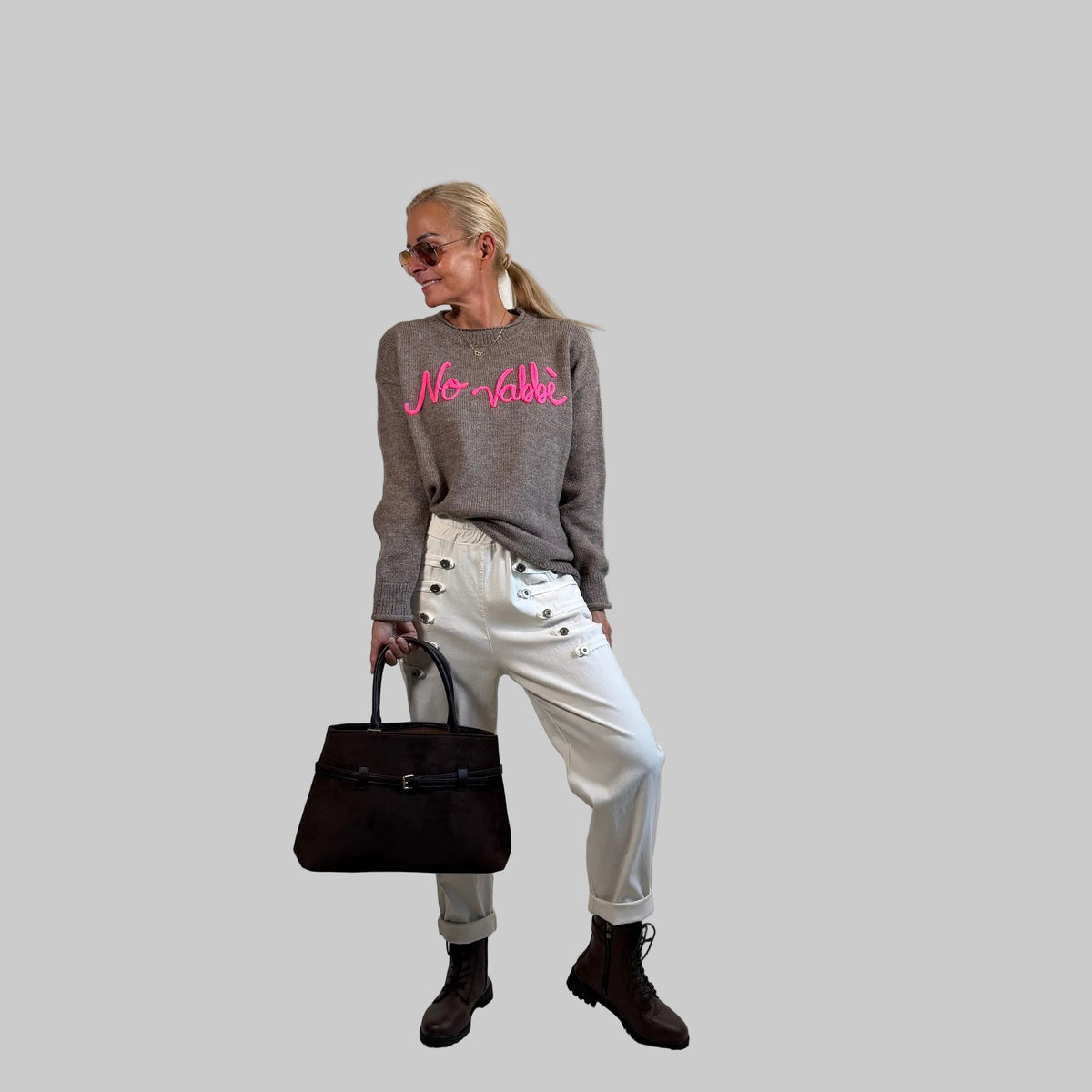 Strickpullover "No vabbè" - Farbauswahl