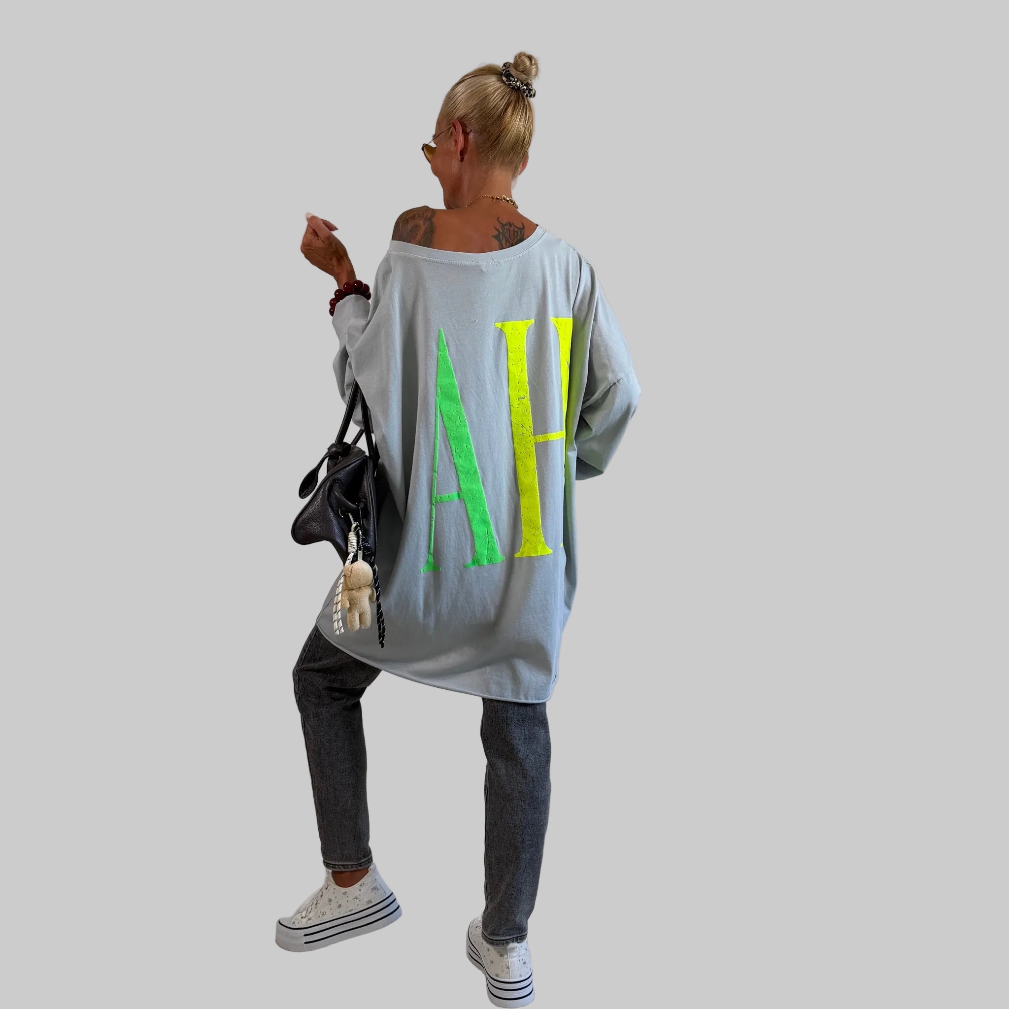 Longshirt Oversize "YEAH" - Farbauswahl