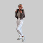 Strickjacke Faux Fur