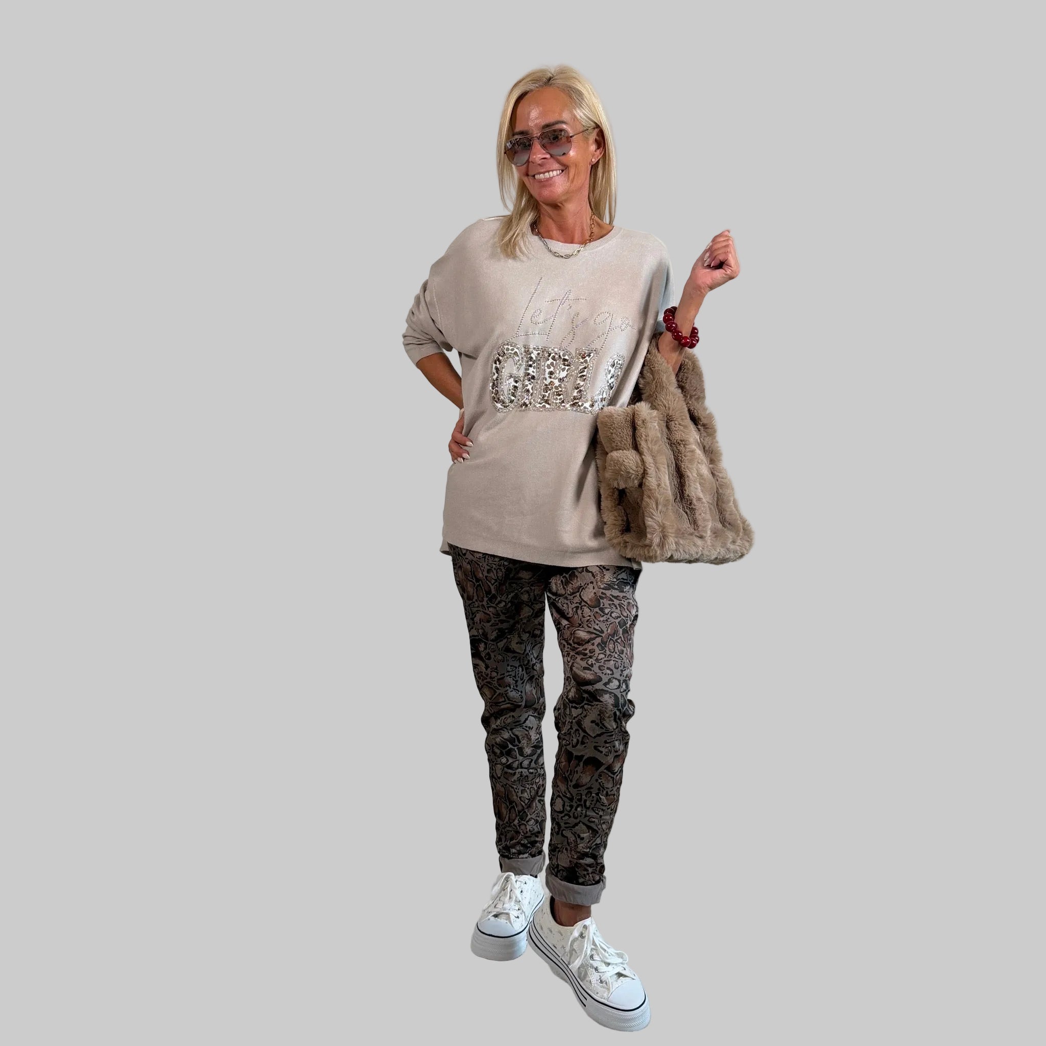Feinstrickpullover "Let´s go Girls" - Farbauswahl