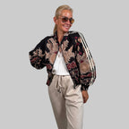Blouson Fantasiemuster Streifen - Farbauswahl
