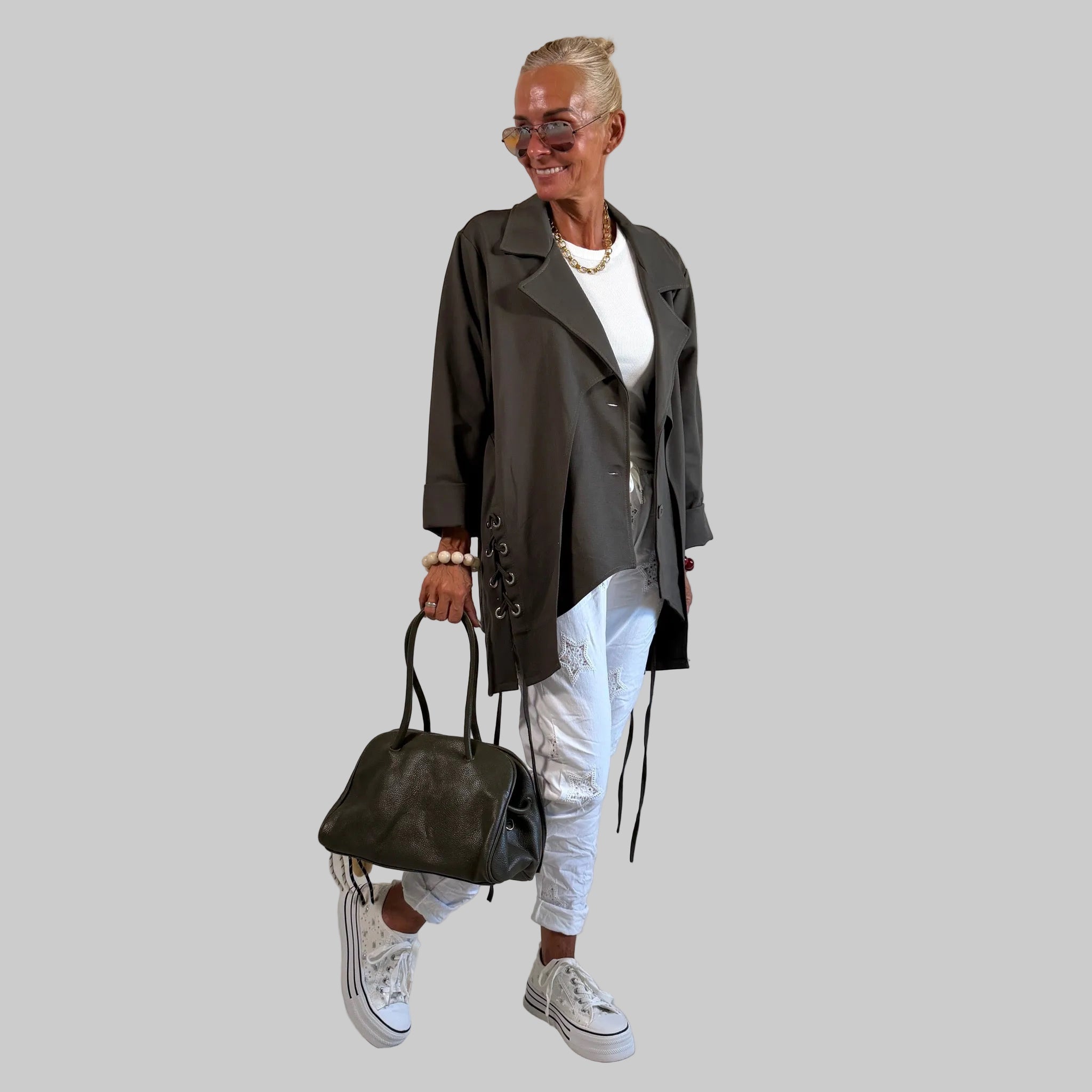 Blazer Nietendetails - Farbauswahl