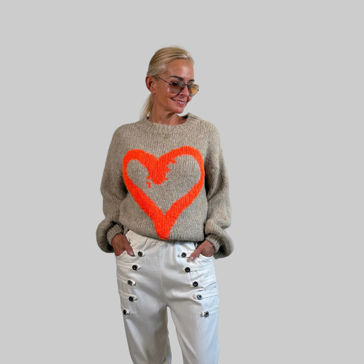 Strickpullover Herz - Farbauswahl