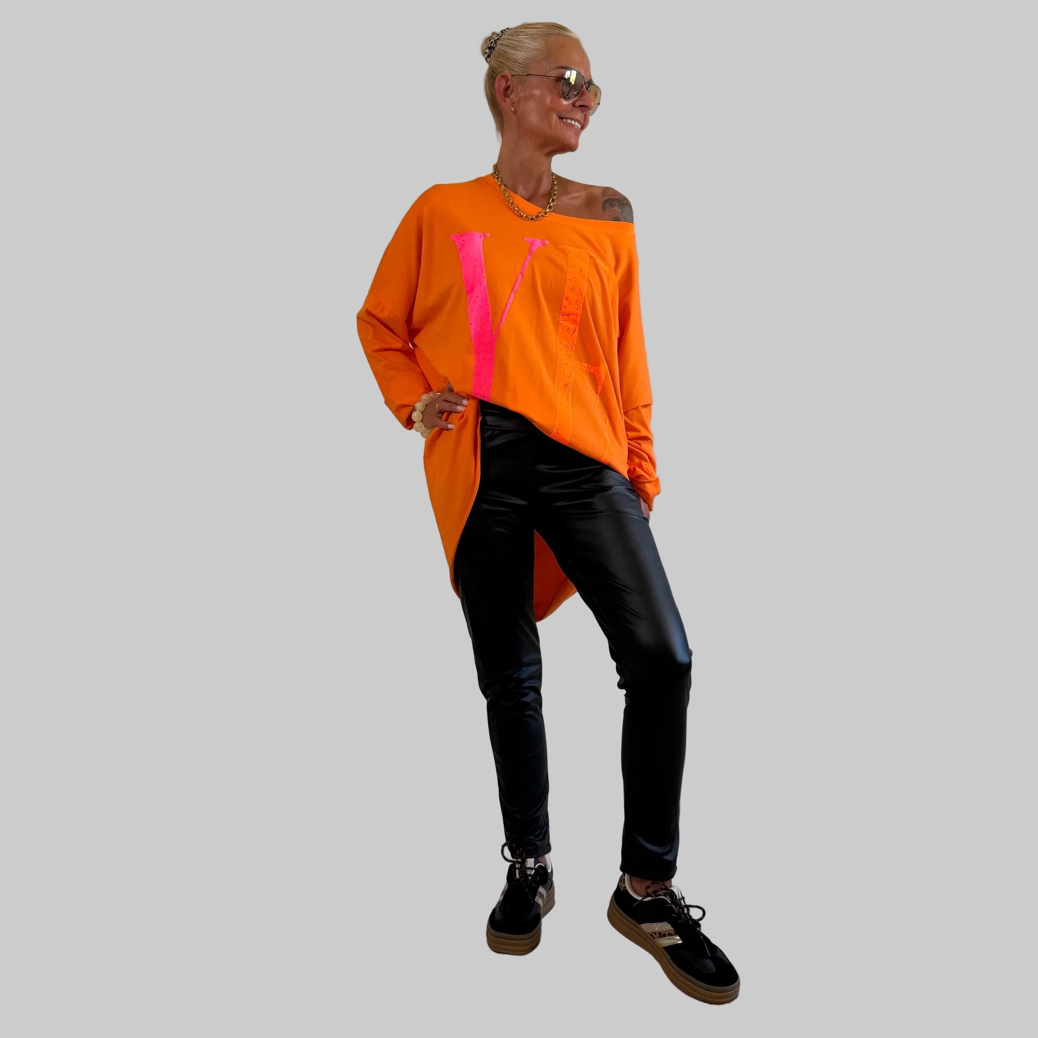 Longshirt Oversize "YEAH" - Farbauswahl