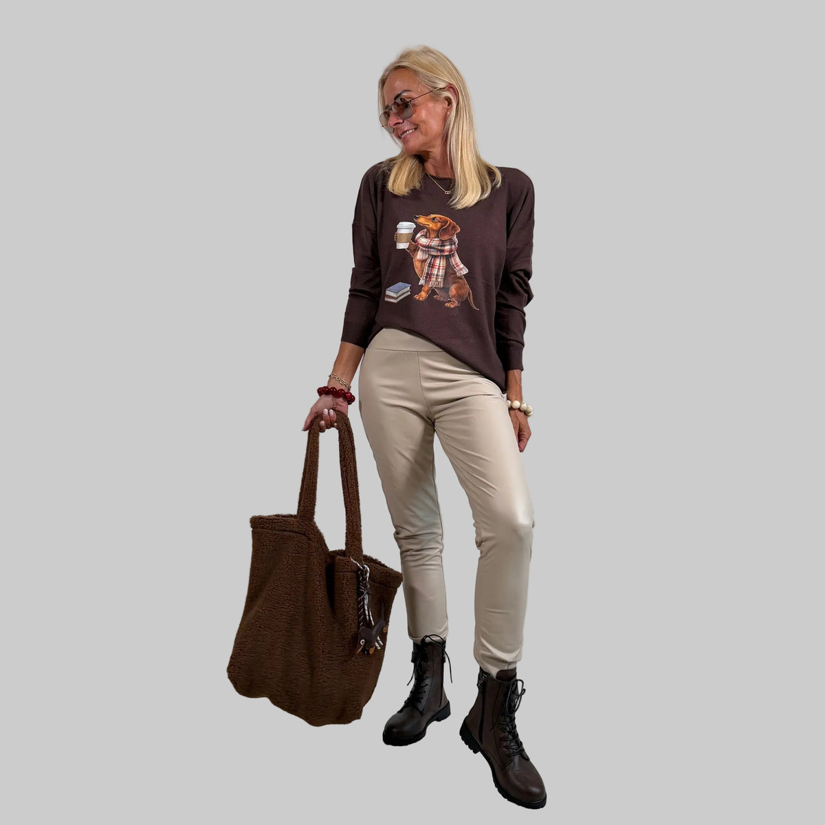 Feinstrickpullover Dackel - Farbauswahl