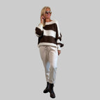 Strickpullover Streifen - Farbauswahl