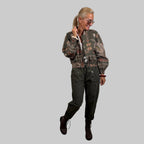 Blouson Fantasiemuster Streifen - Farbauswahl