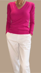 Pullover mit V-Ausschnitt