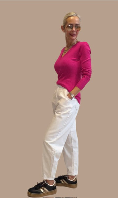 Pullover mit V-Ausschnitt