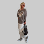 Feinstrickpullover Herz - Farbauswahl