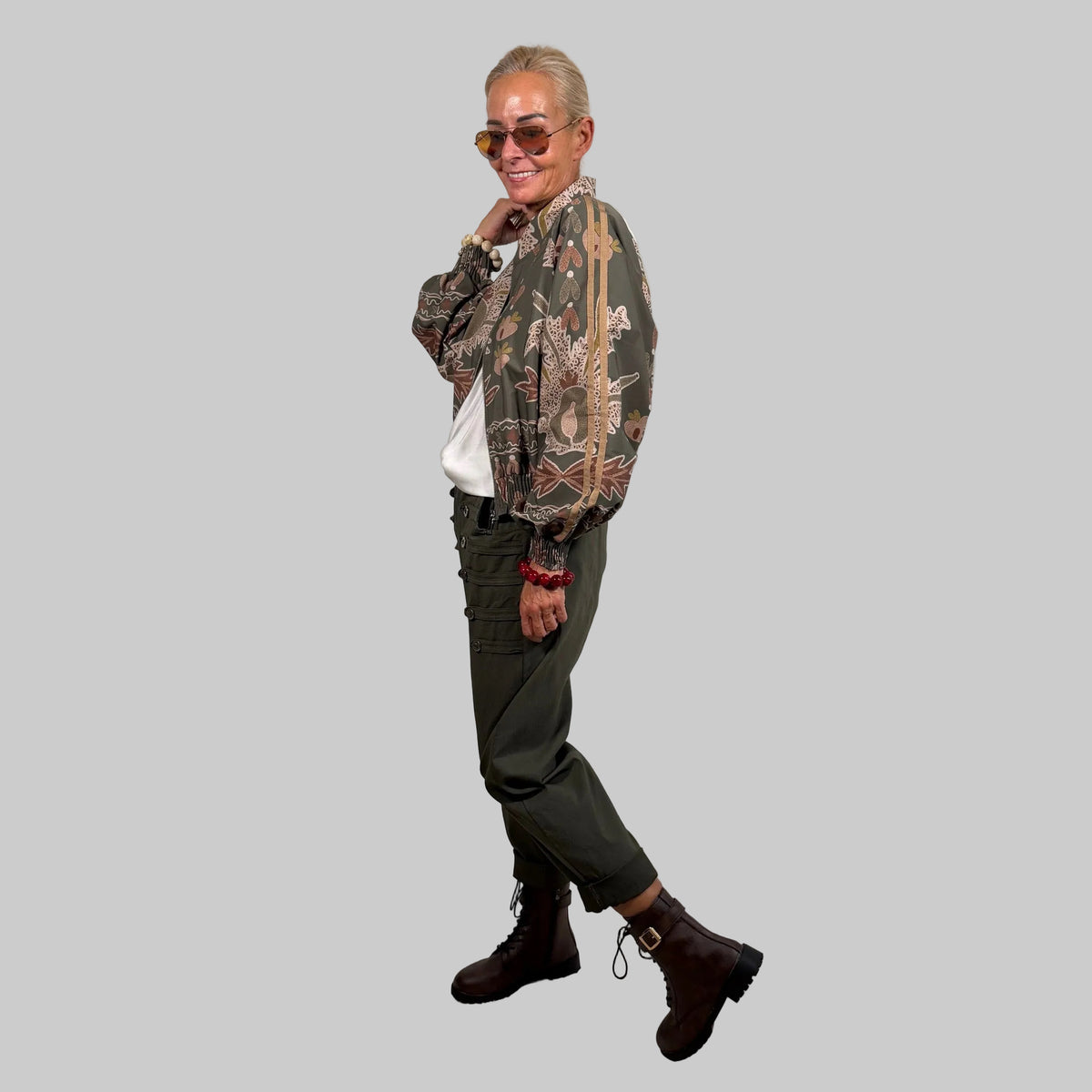 Blouson Fantasiemuster Streifen - Farbauswahl
