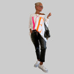 Leder Stretchhose