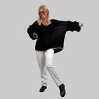 Grobstrickpullover Goldrand - Farbauswahl