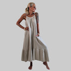 Musselin Uni Sommerkleid - Farbauswahl