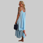 Musselin Uni Sommerkleid - Farbauswahl