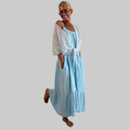 Musselin Uni Sommerkleid - Farbauswahl