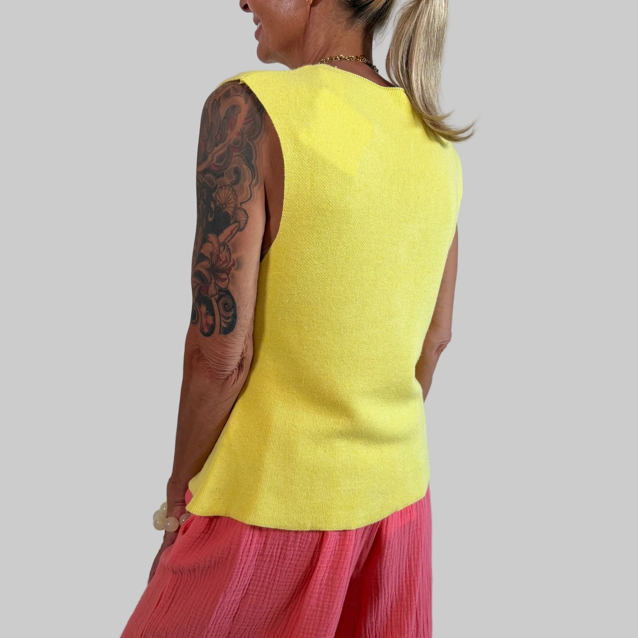 Gilet Leinenmix - Farbauswahl