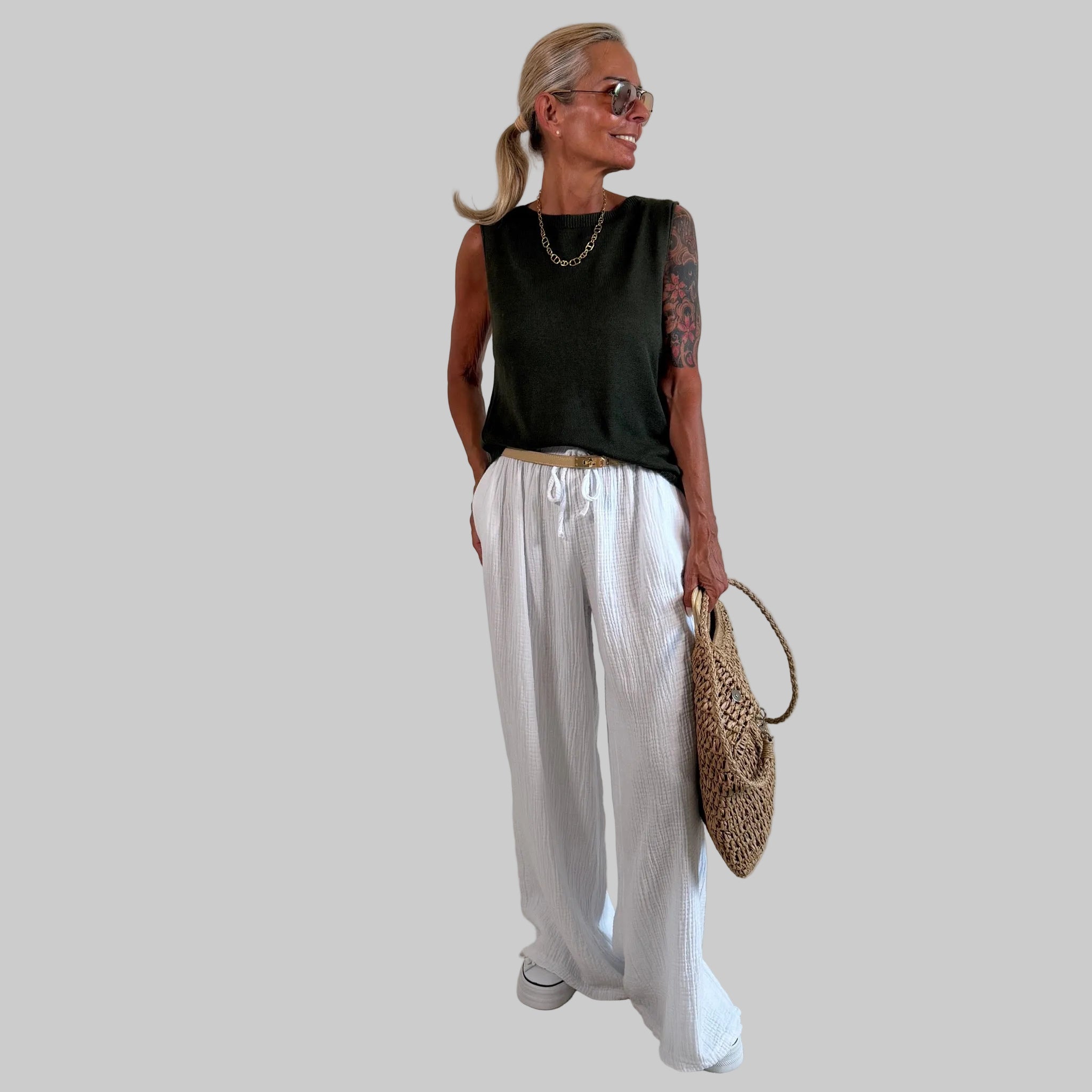 Musselin Sommerhose - Farbauswahl