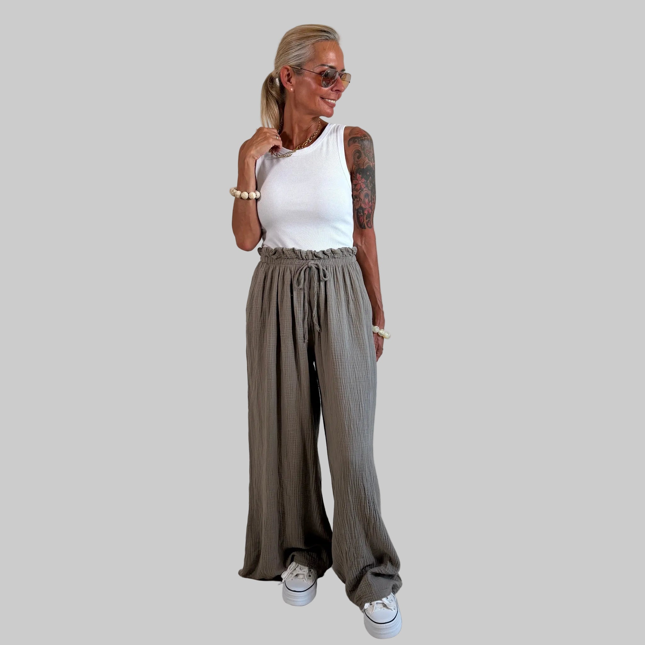 Musselin Sommerhose - Farbauswahl