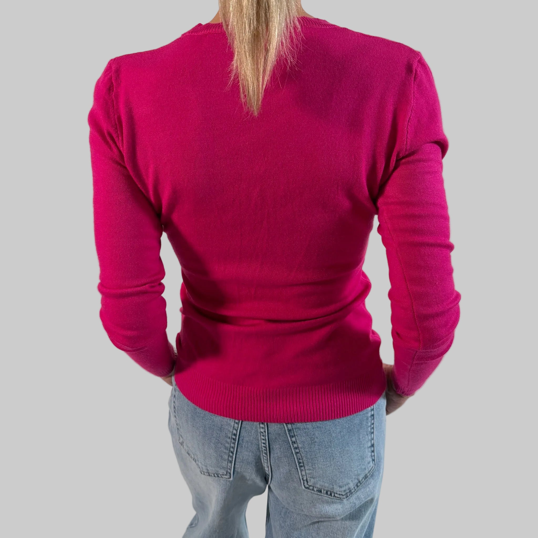 V-Feinstrickpullover - Slim Fit