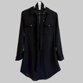 Longbluse mit Gürtel