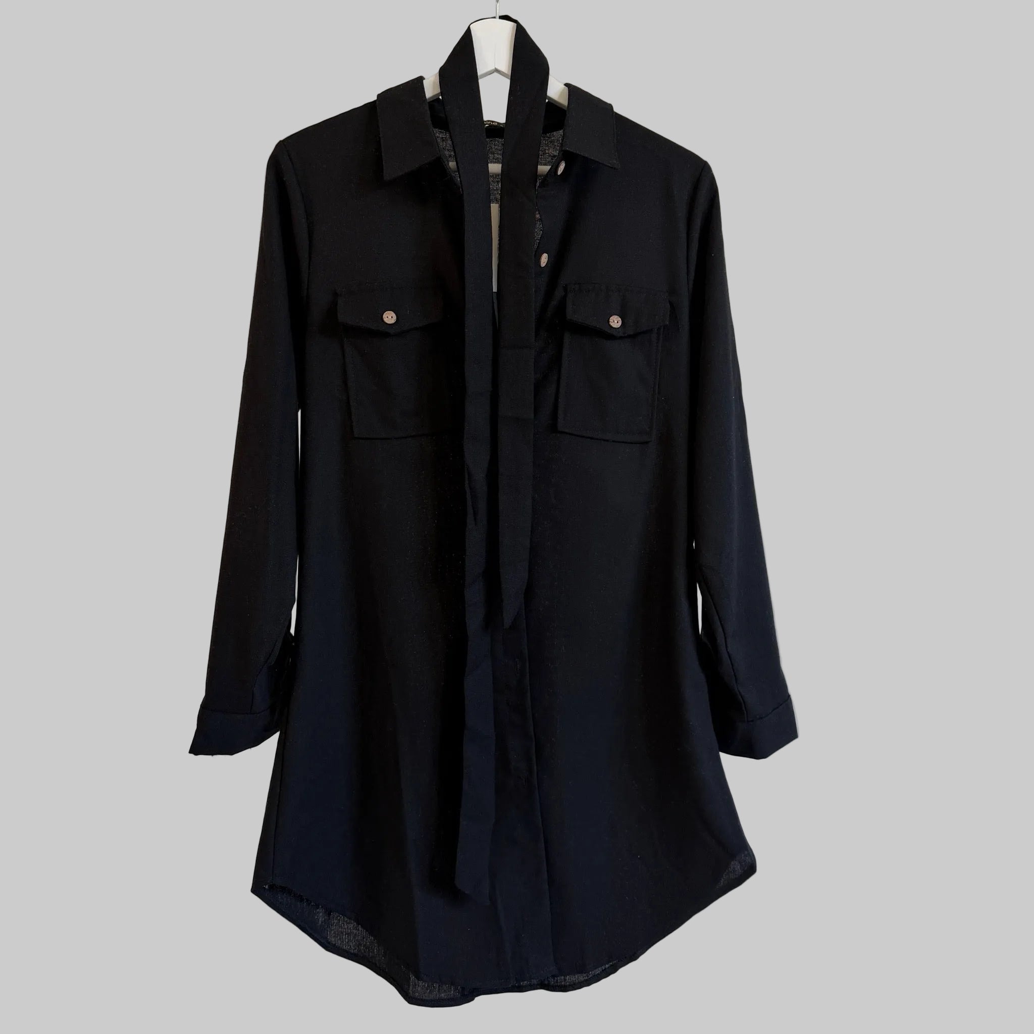 Longbluse mit Gürtel