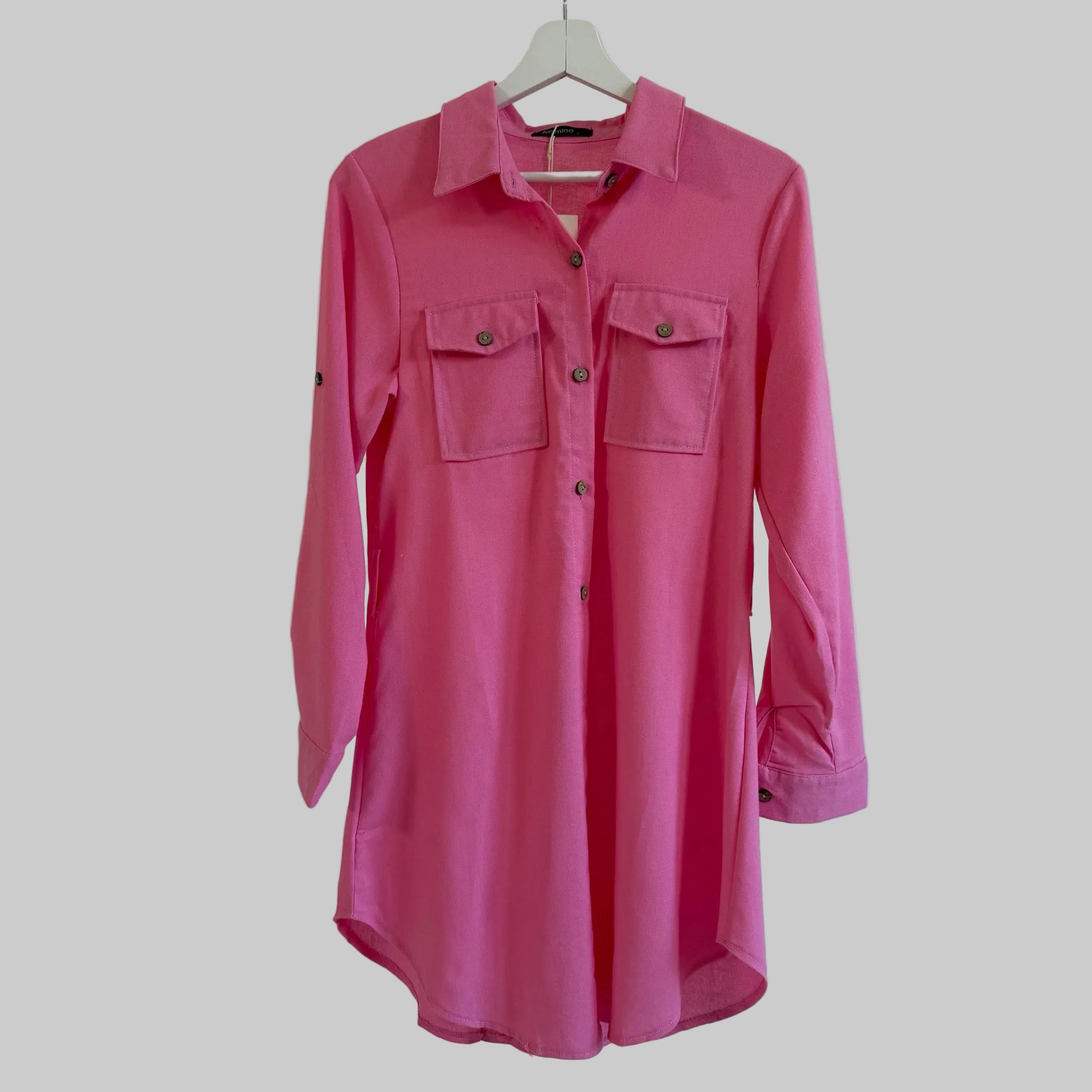 Longbluse mit Gürtel