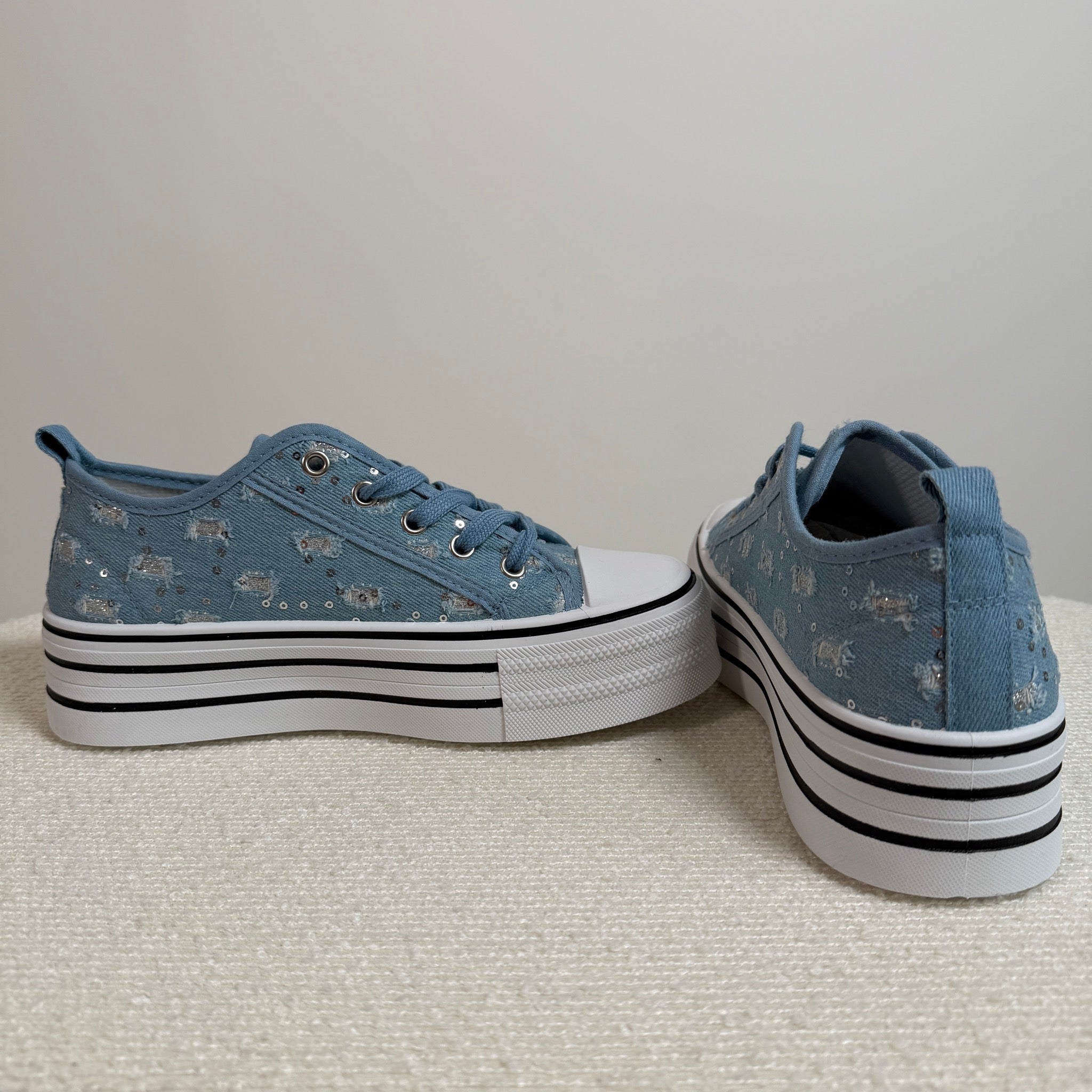 Low Sneaker Jeansblau