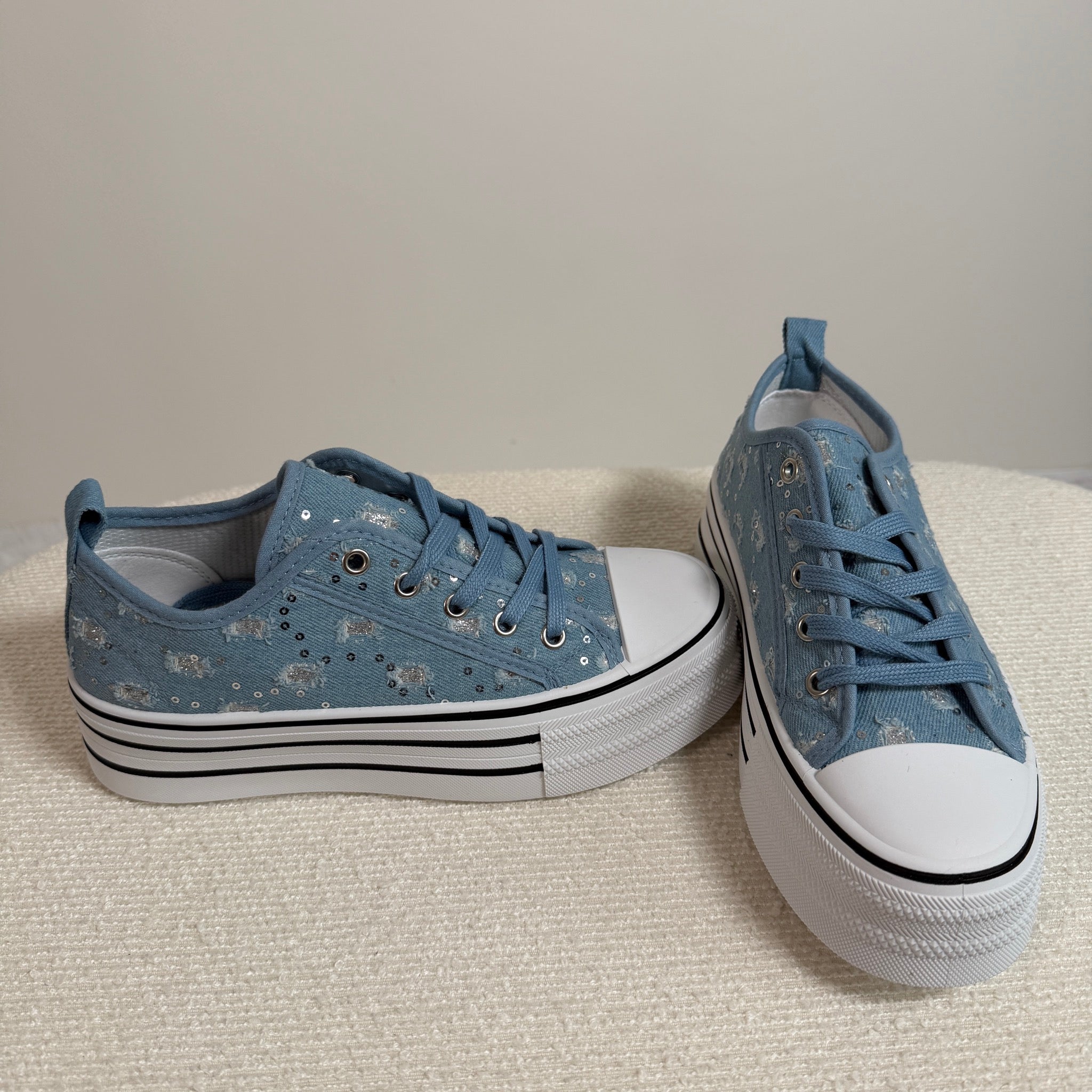 Low Sneaker Jeansblau