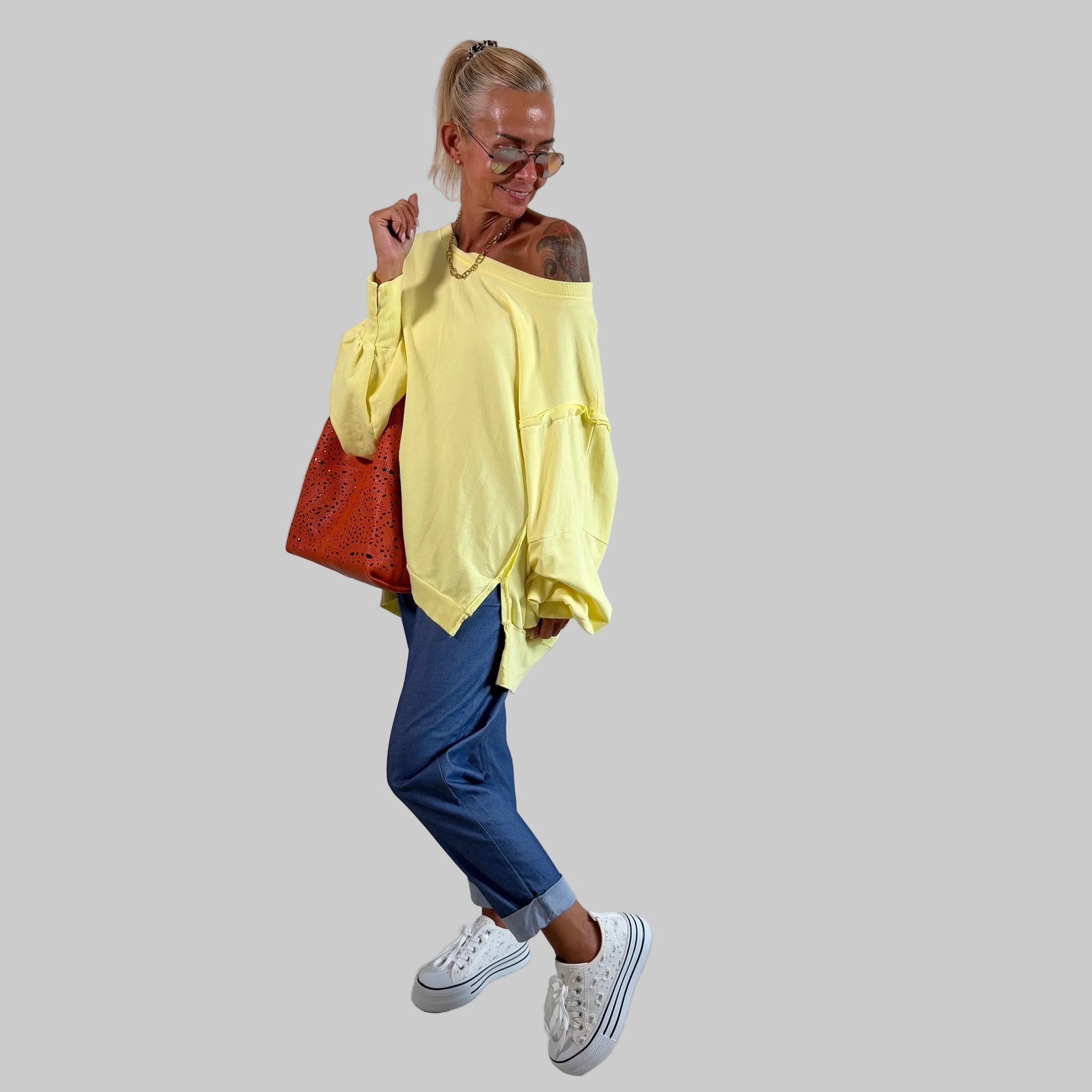Uni Longshirt Oversized - Farbauswahl
